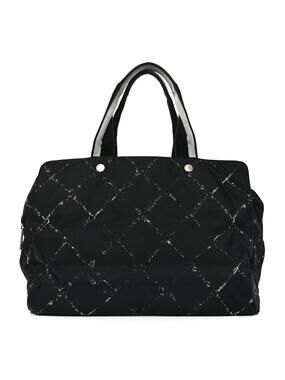 Chanel Nylon Travel Tote Black #286424C42B